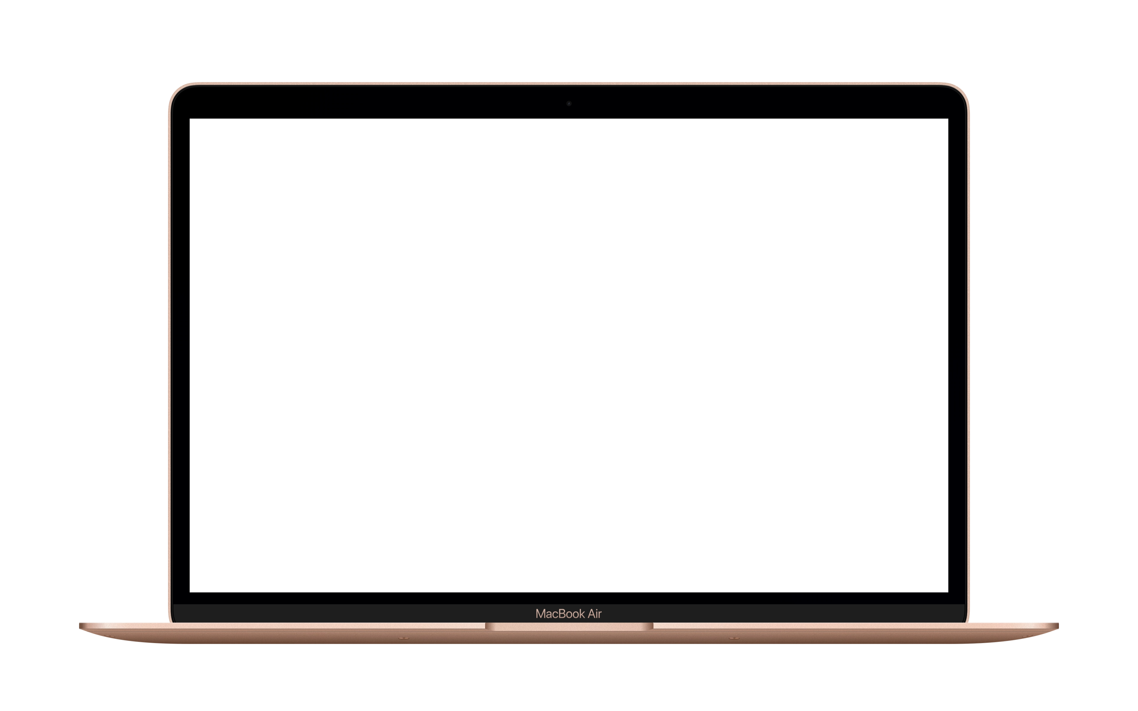 MacBook Air 13 · Gold device mockup for App Store screenshots