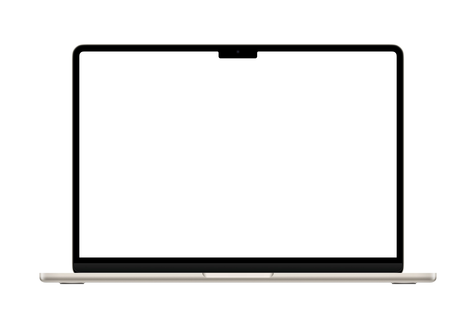 MacBook Air M2 · Starlight device mockup for App Store screenshots