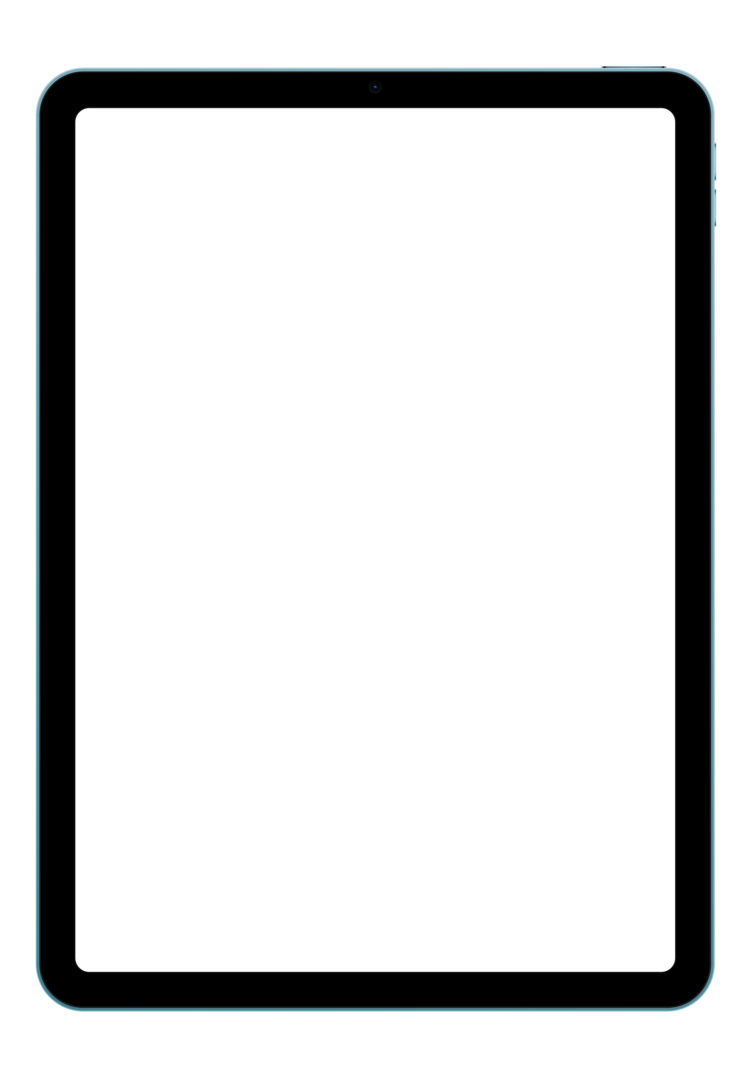 iPad Air · Blue device mockup for App Store screenshots