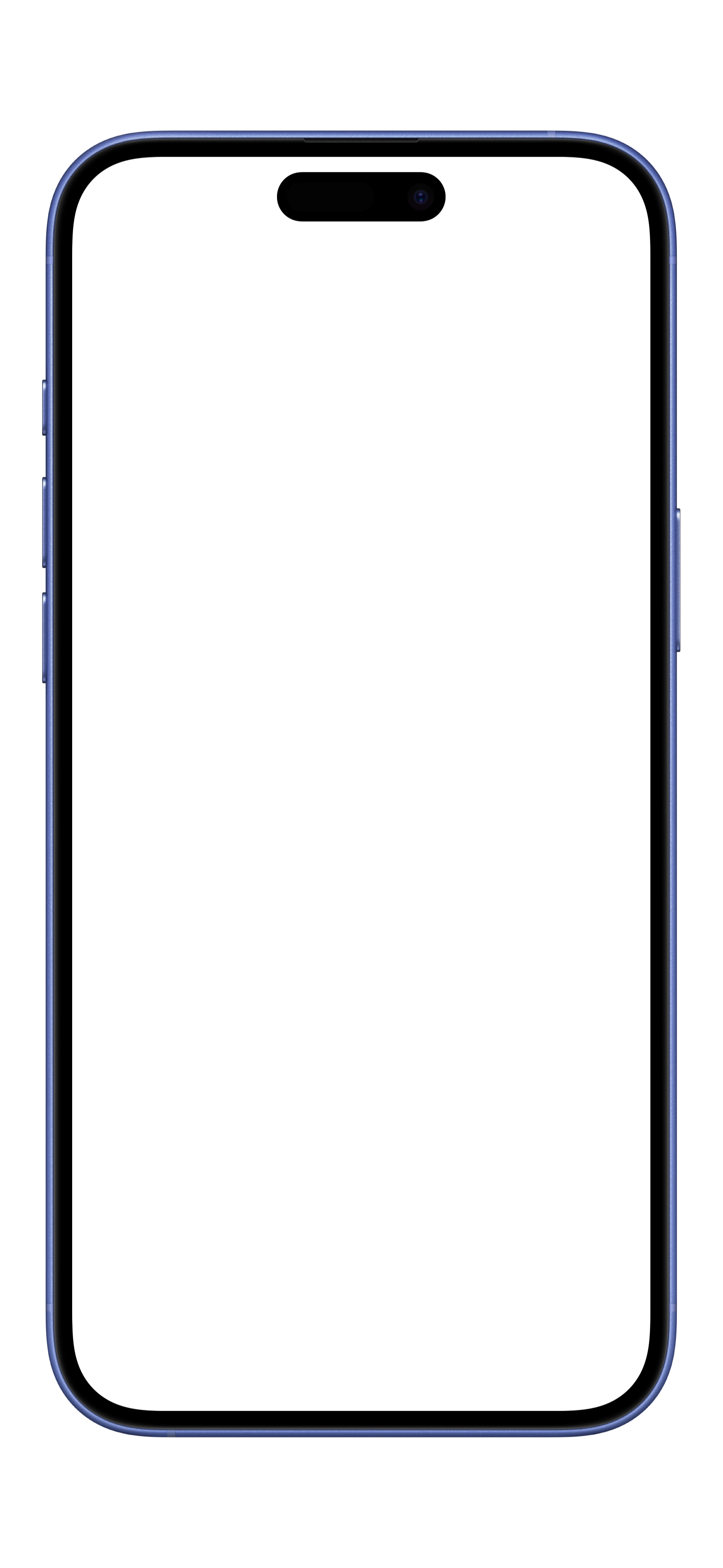 iPhone 16 Plus · Ultramarine device mockup for App Store screenshots