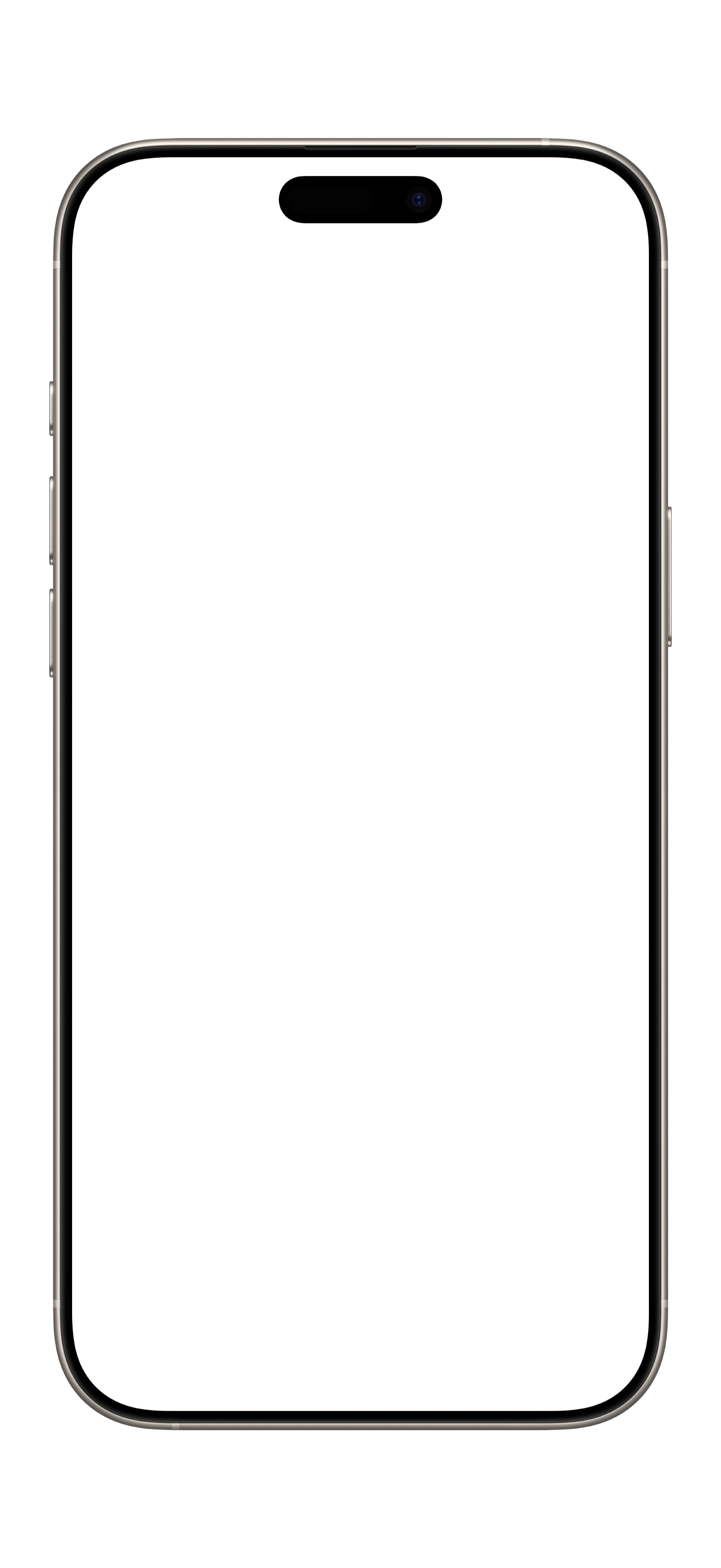 iPhone 16 Pro Max · Natural Titanium device mockup for App Store screenshots
