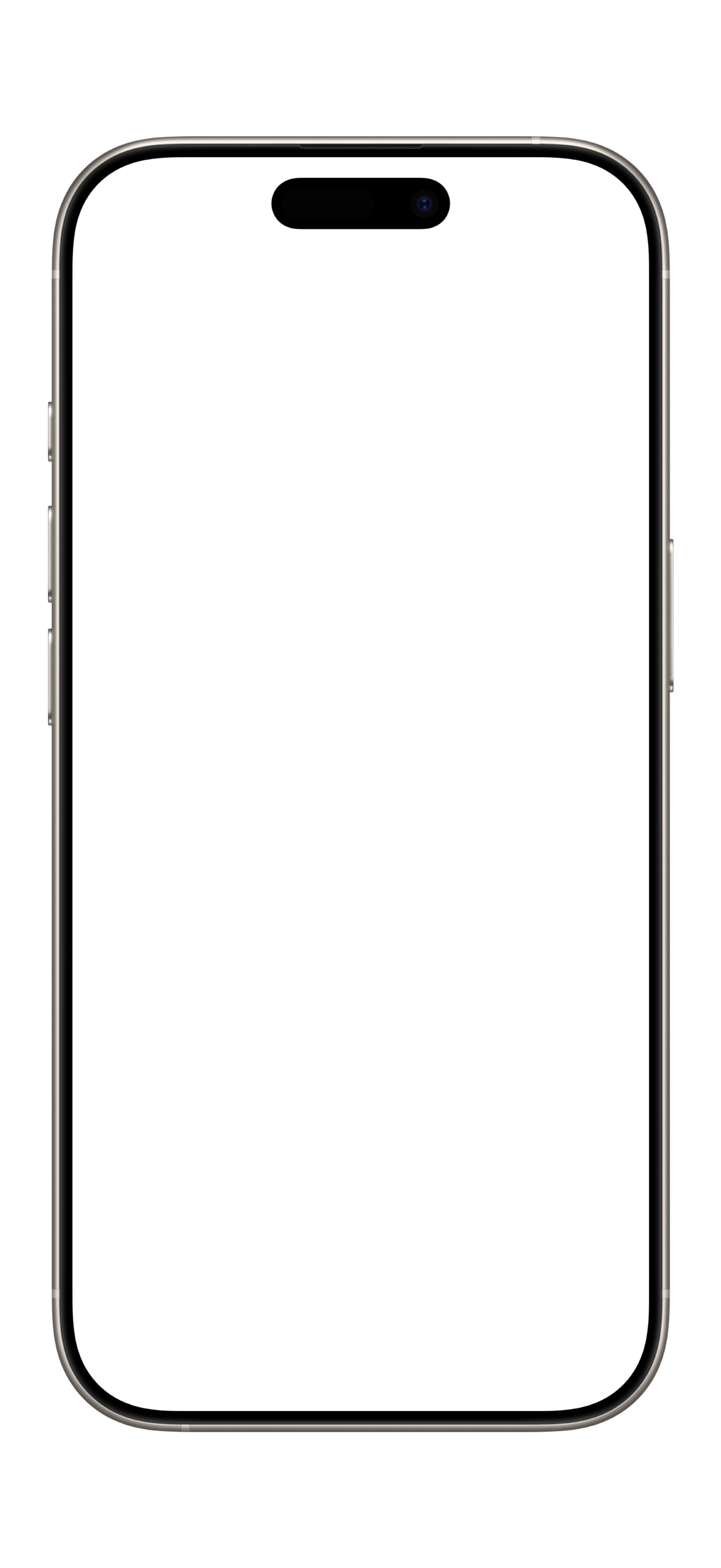 iPhone 16 Pro · Natural Titanium device mockup for App Store screenshots