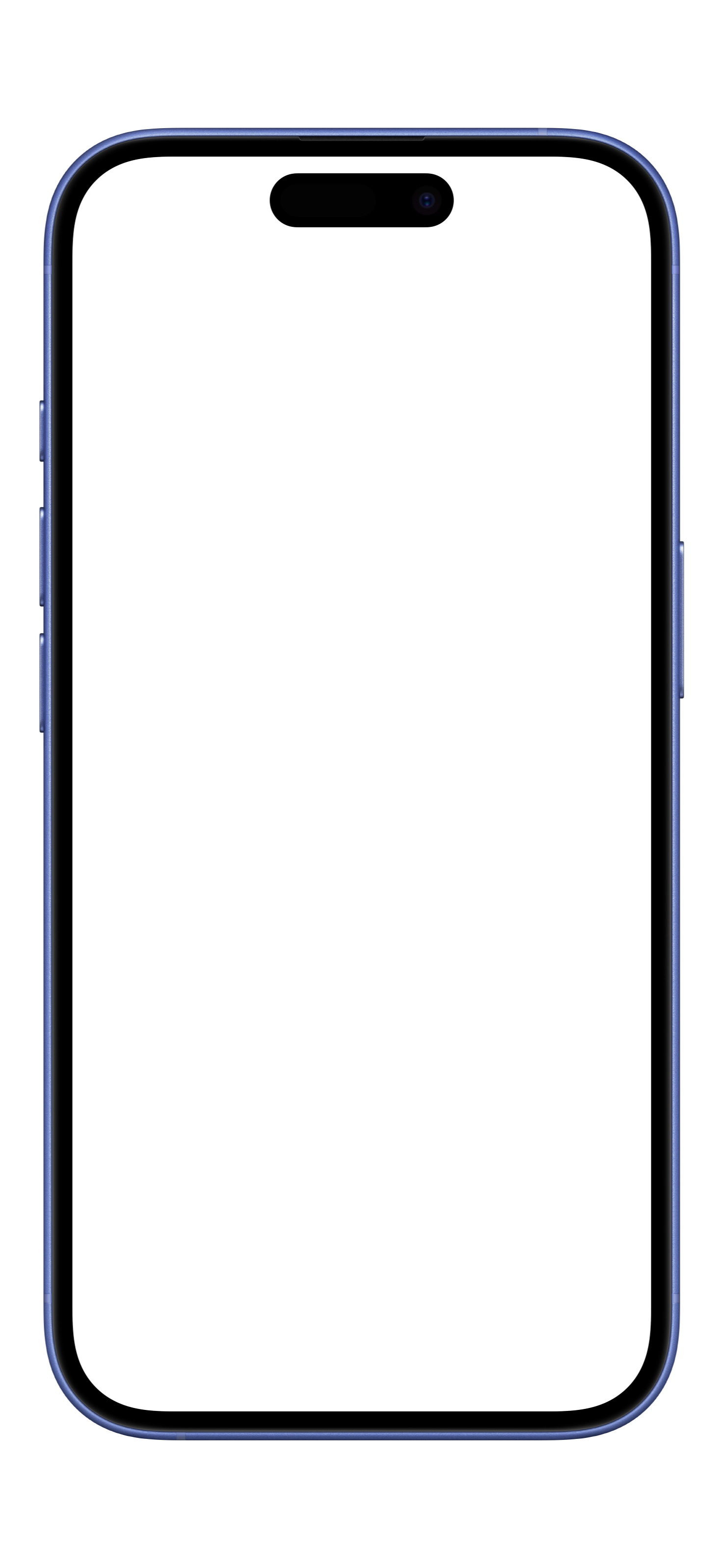 iPhone 16 · Ultramarine device mockup for App Store screenshots
