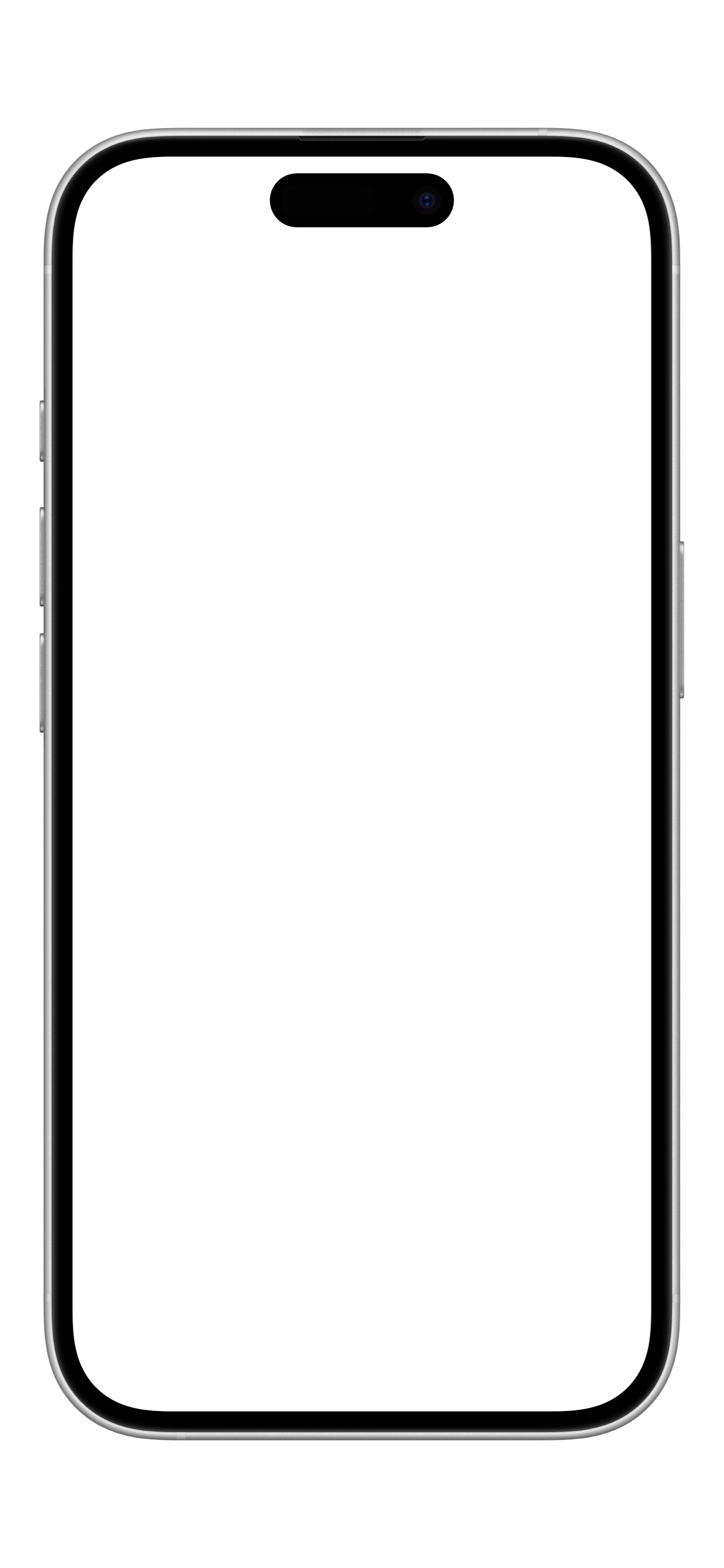 iPhone 16 · White device mockup for App Store screenshots