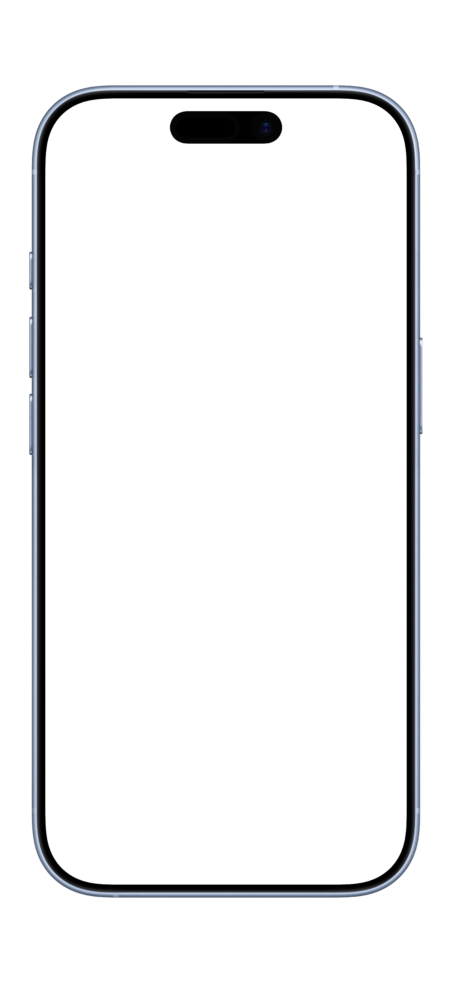 iPhone 17 · Mist Blue device mockup for App Store screenshots
