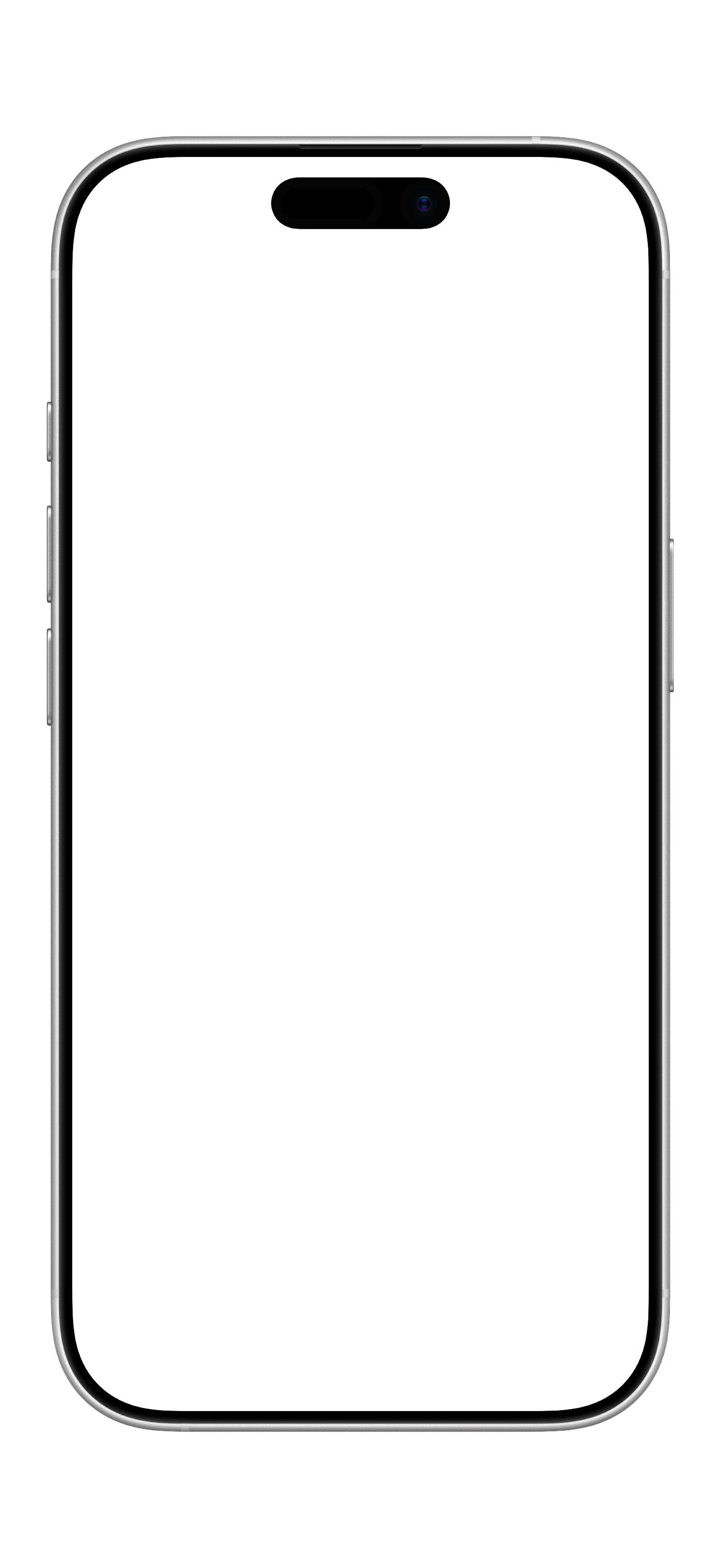 iPhone 17 · White device mockup for App Store screenshots